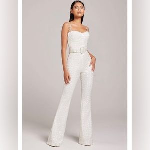 NADINE MERABI - LUCINDA WHITE JUMPSUIT